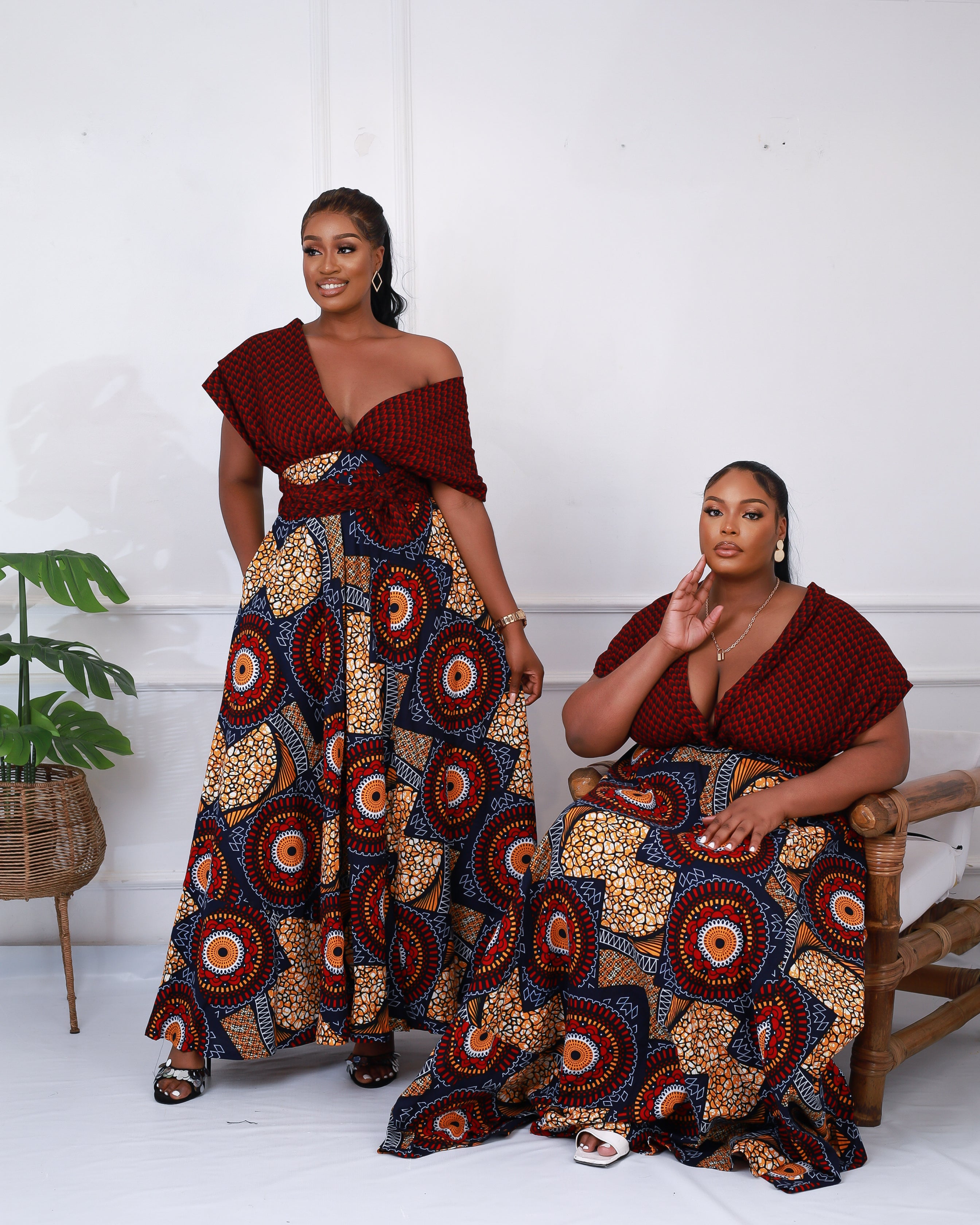 New Style African Dresses for Women African Print Traditional Clothing Knee-length  Dress Plus Size 6XL WY1230 | Wish