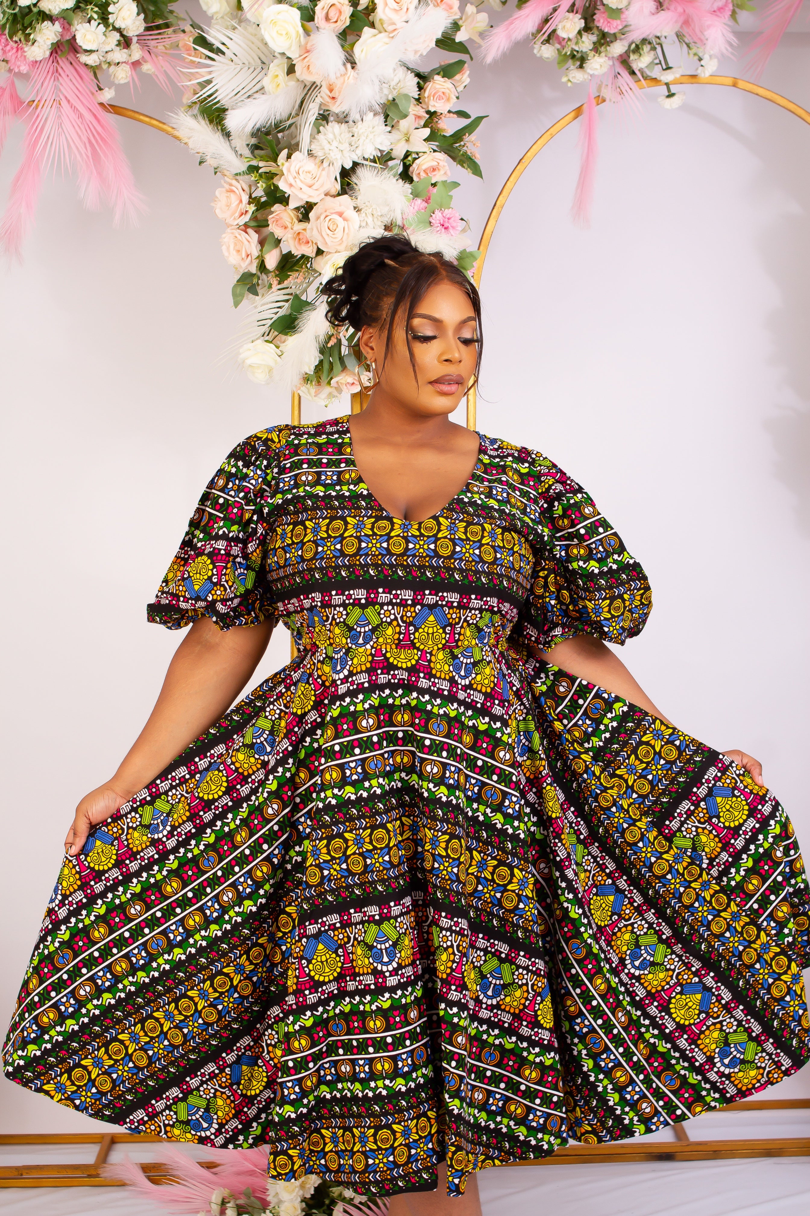 African midi clearance dress