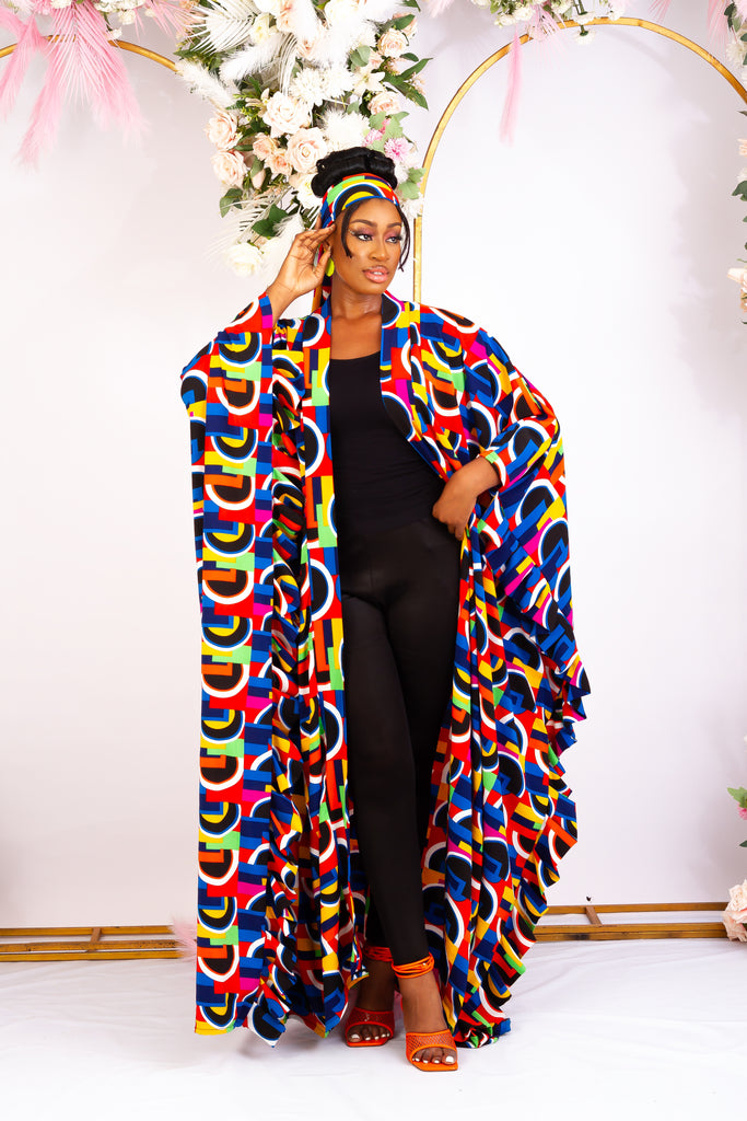 Trendy African Print Wrap dresses | African Print Flare Dresses – CUMO ...