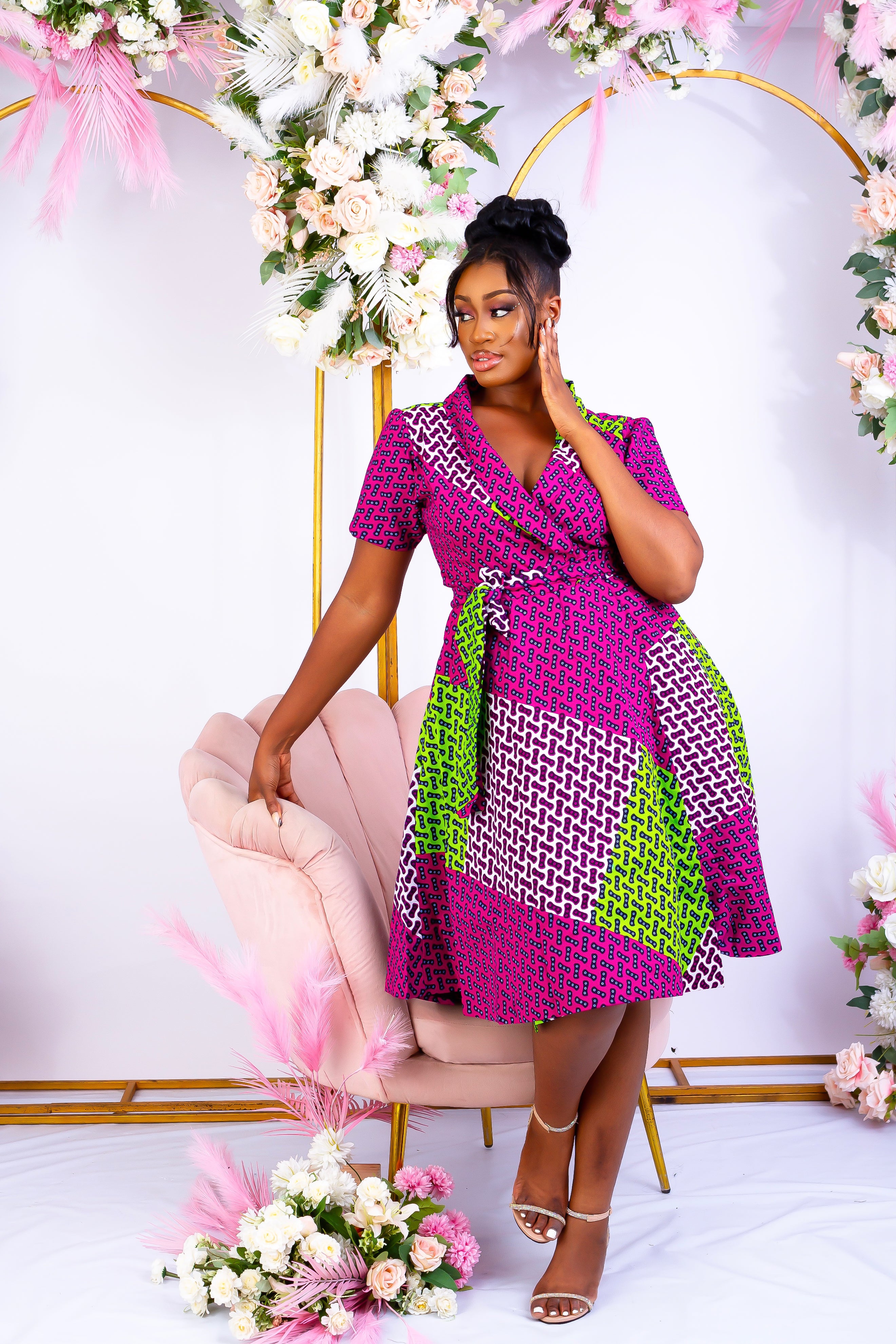 African fabric cheap dress styles