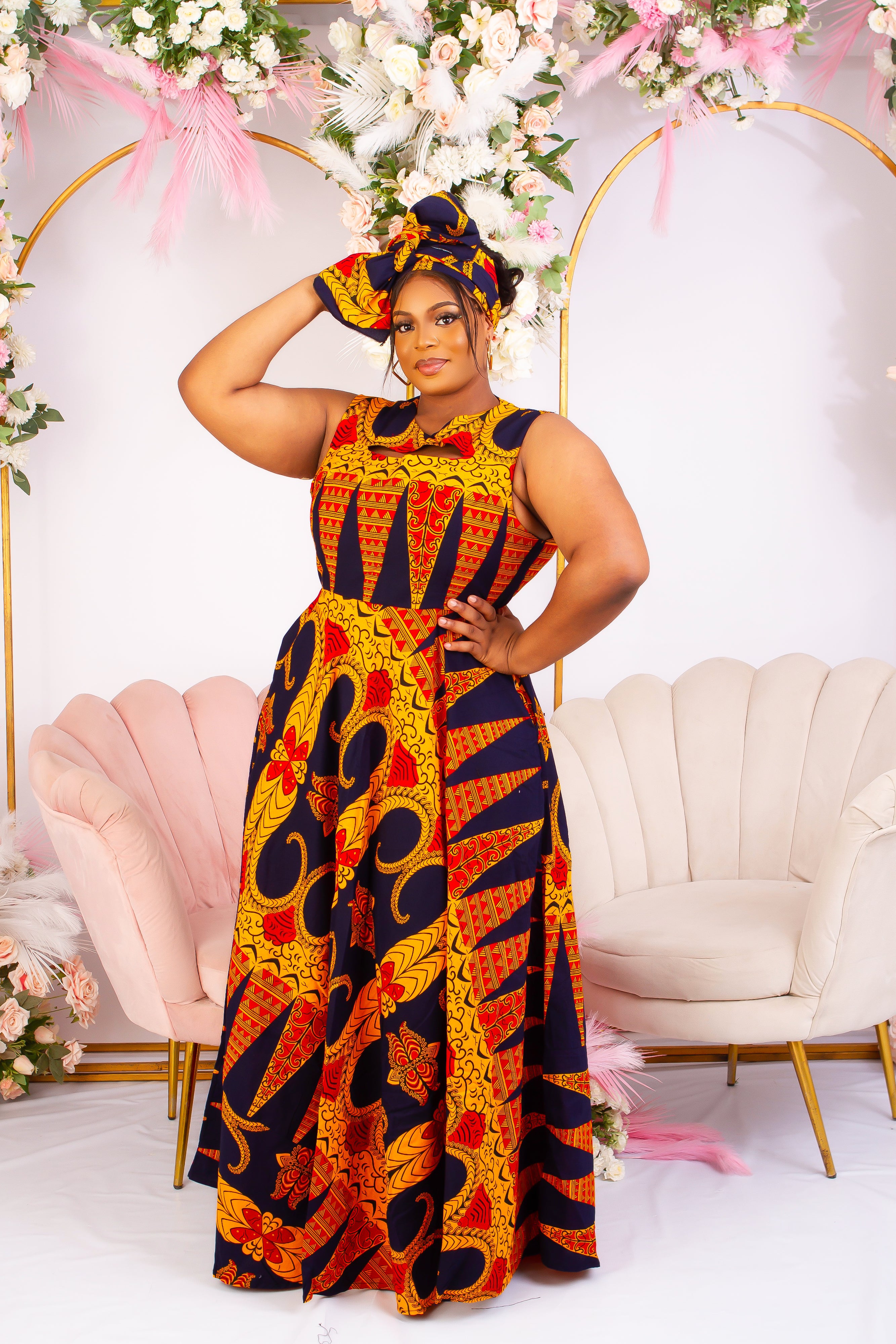 Ankara gown for plus 2024 size