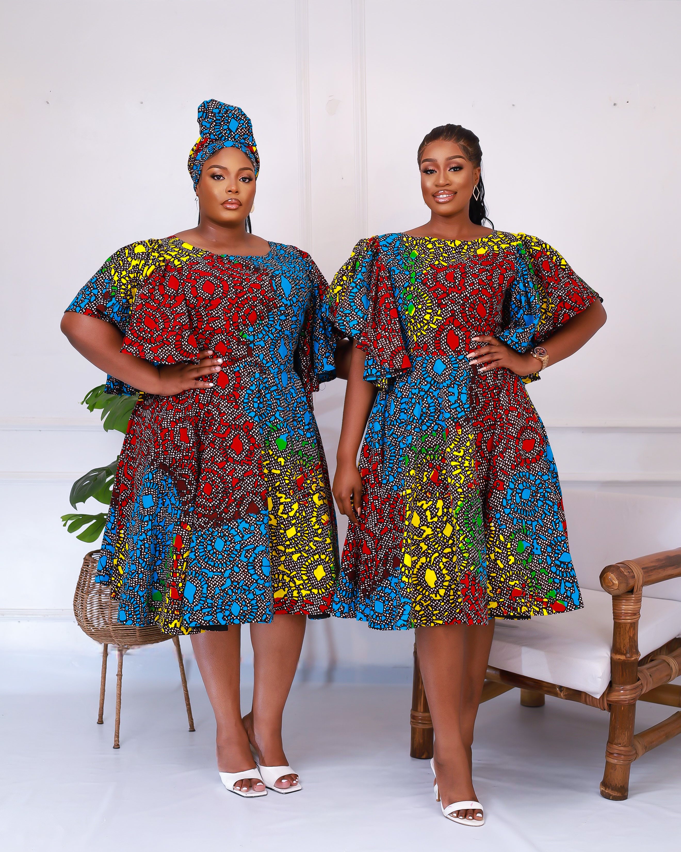 African print midi dress hotsell