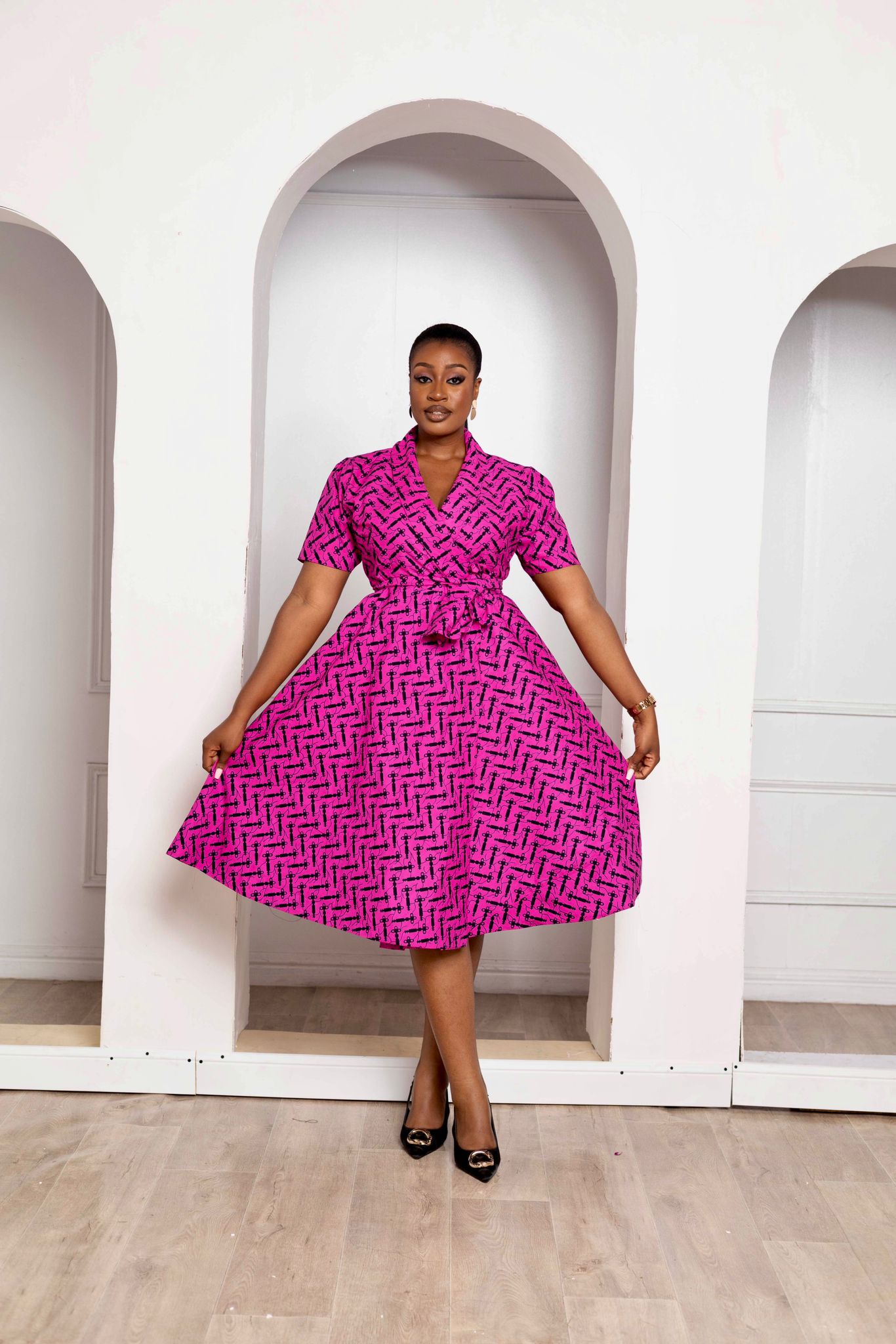 New african print store dresses