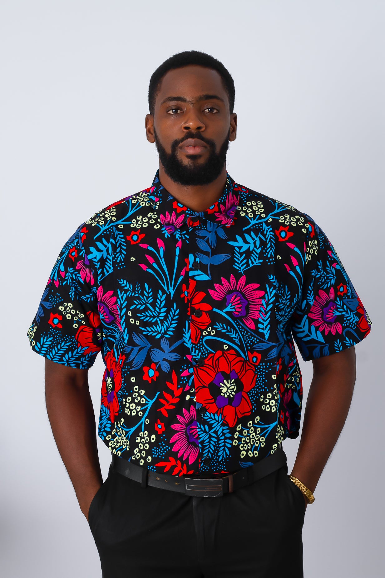 Floral print sweatshirt top mens