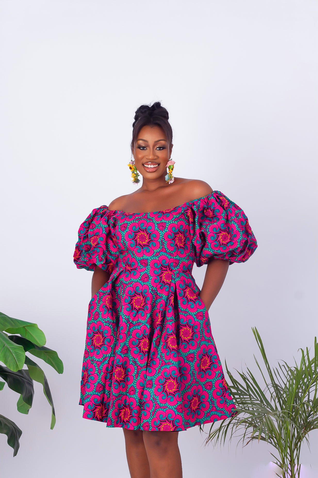 Off shoulder african outlet dresses