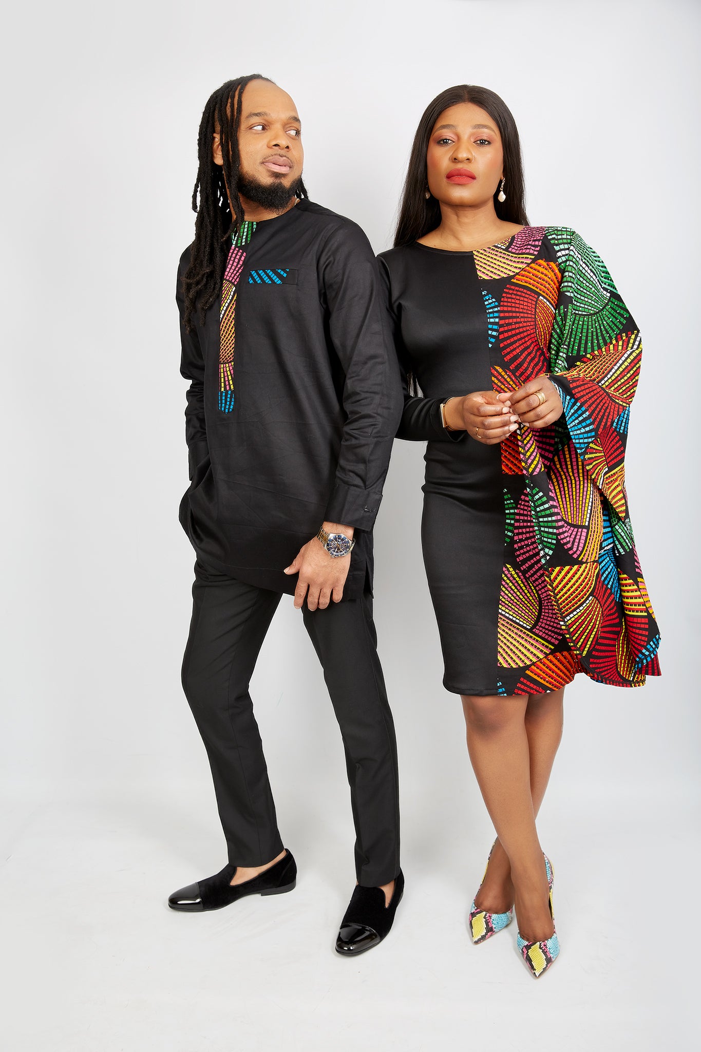 Matching couple african print clearance outfits