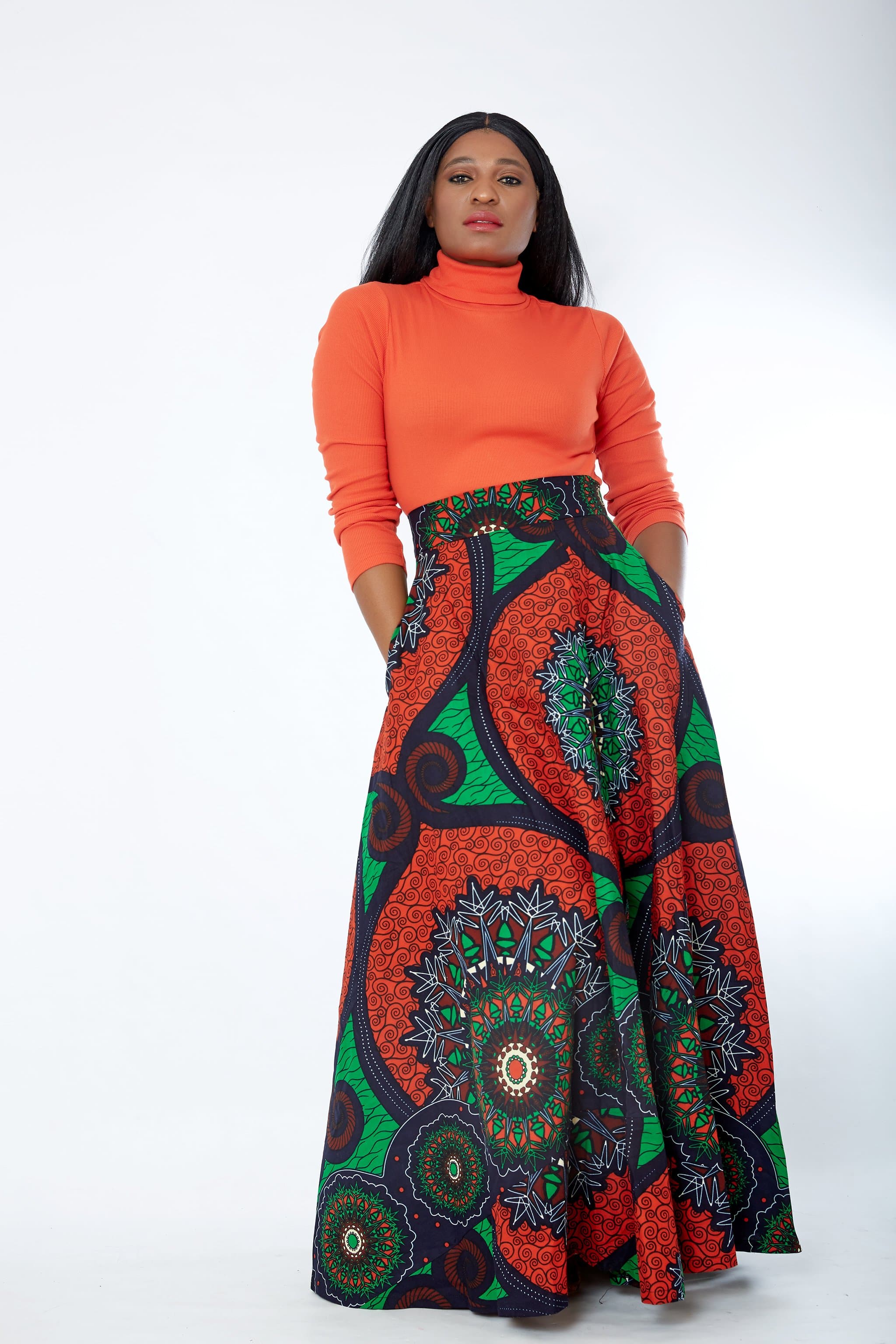 Kitenge 2024 long skirts