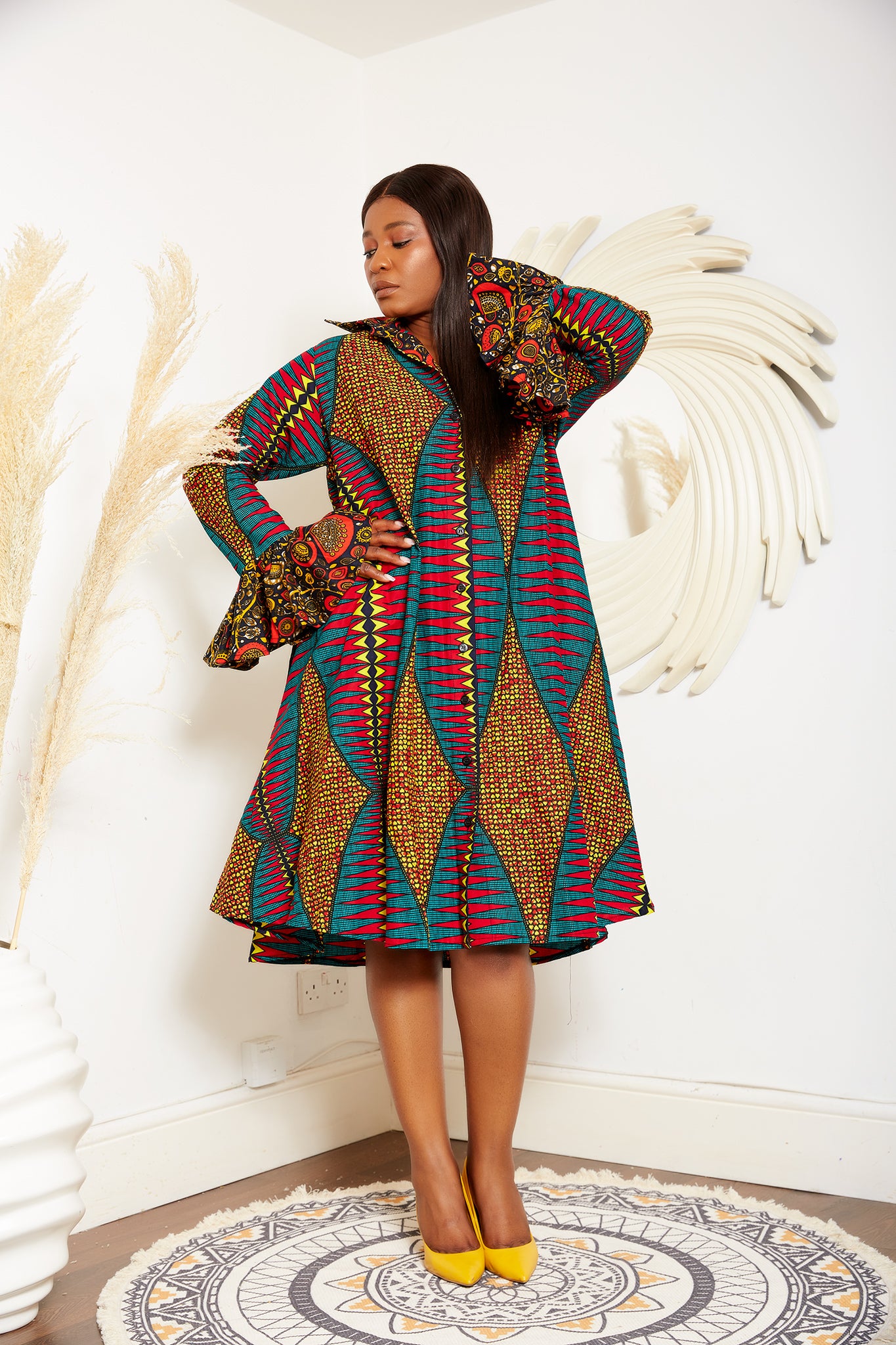 Long african 2025 print dresses