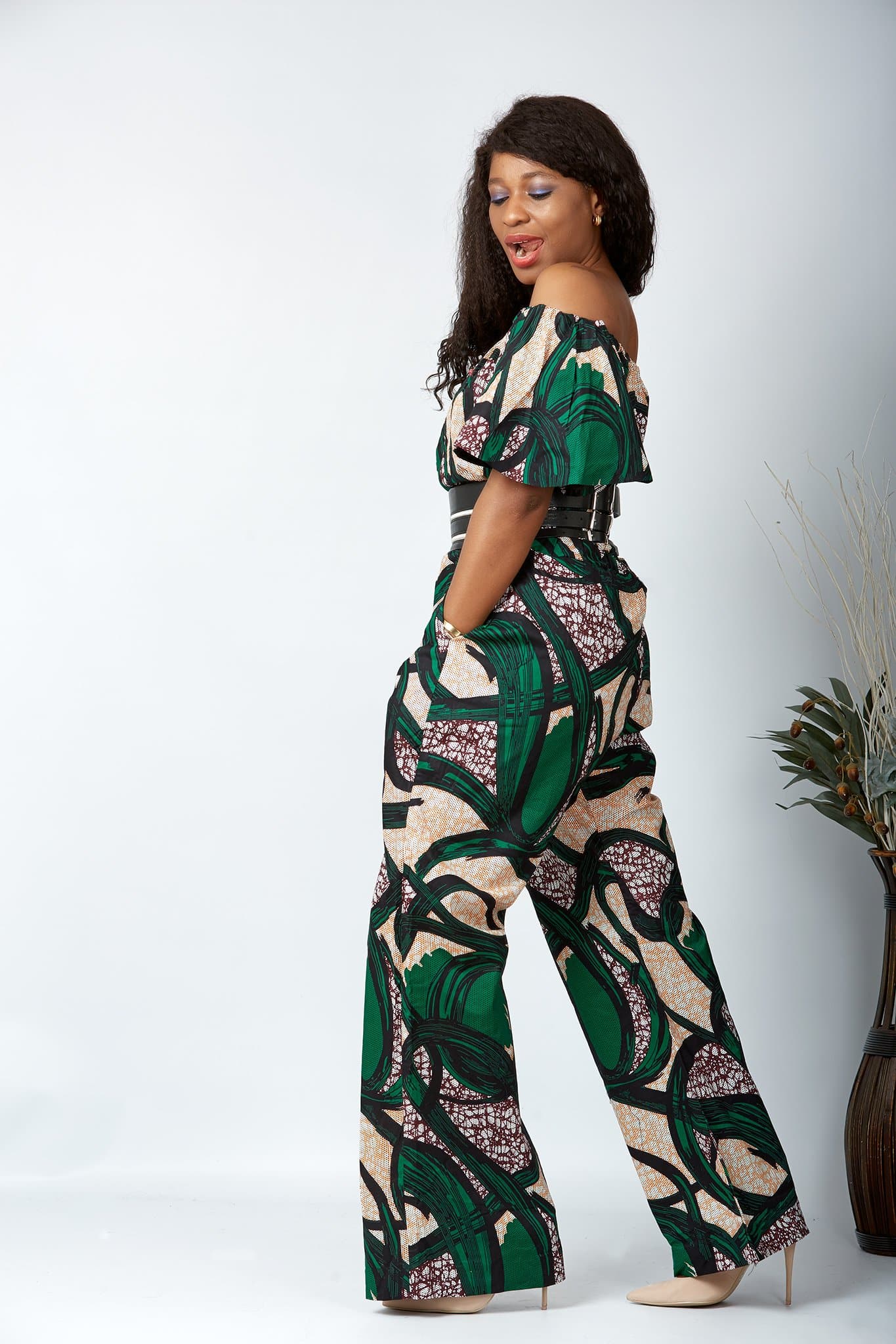 Plus size hotsell african print romper