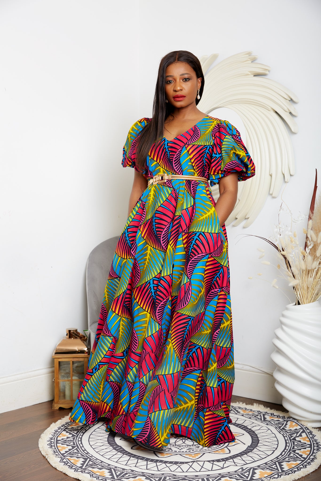 Stylish Ankara Dress African Clothing UK Online African Dress Shop CUMO LONDON