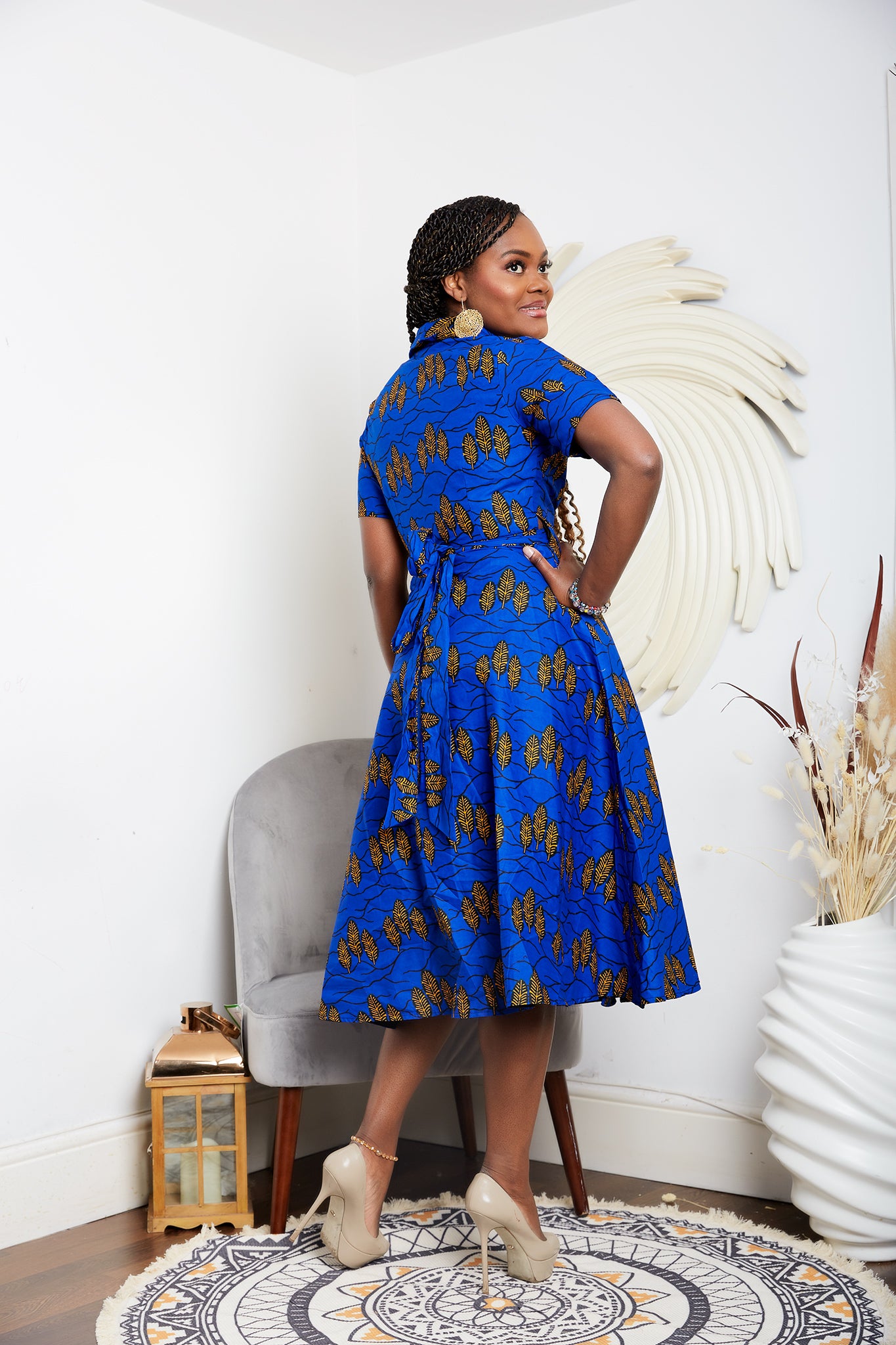 African wrap outlet dress