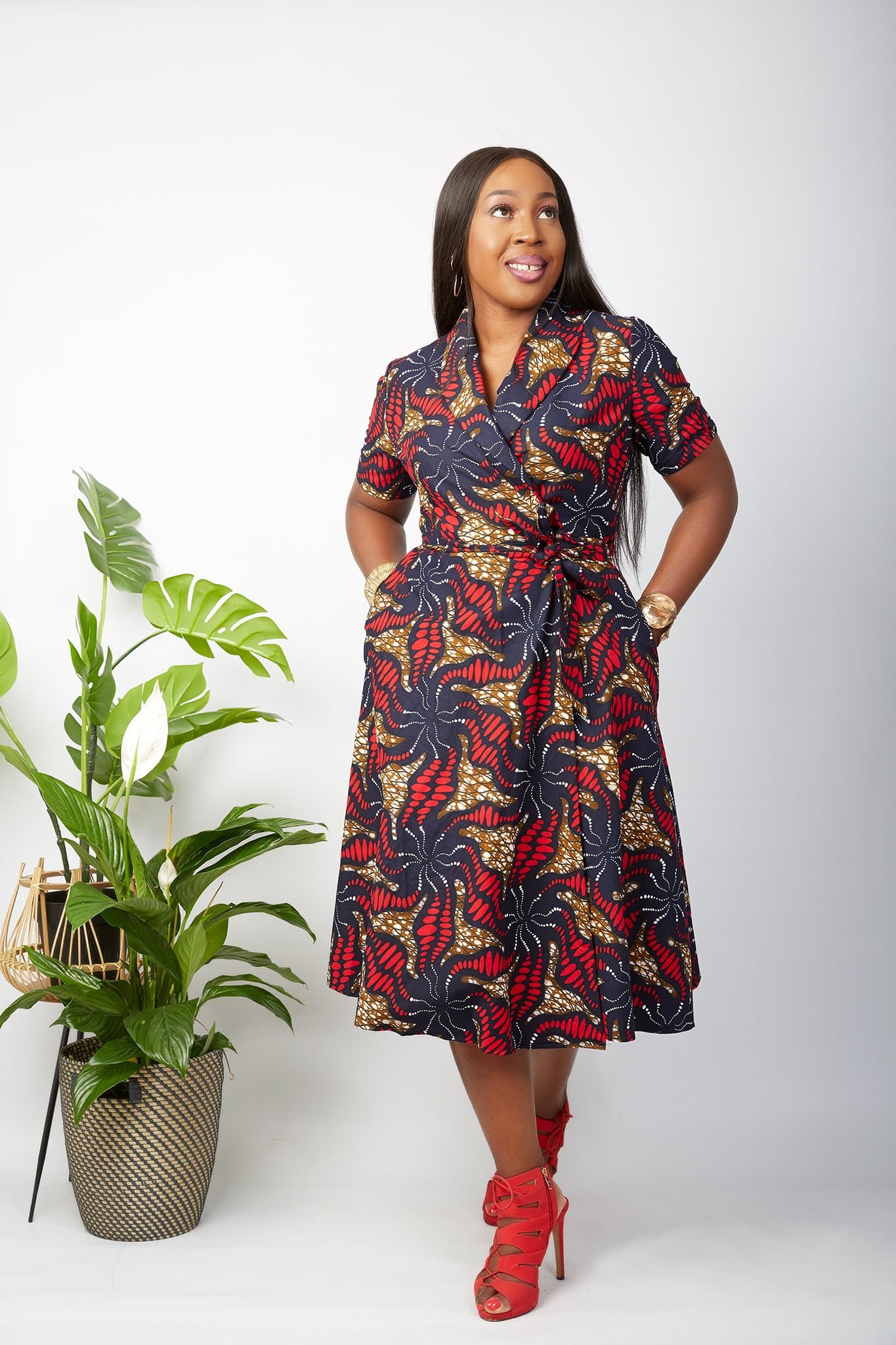 Kitenge discount wrap dress