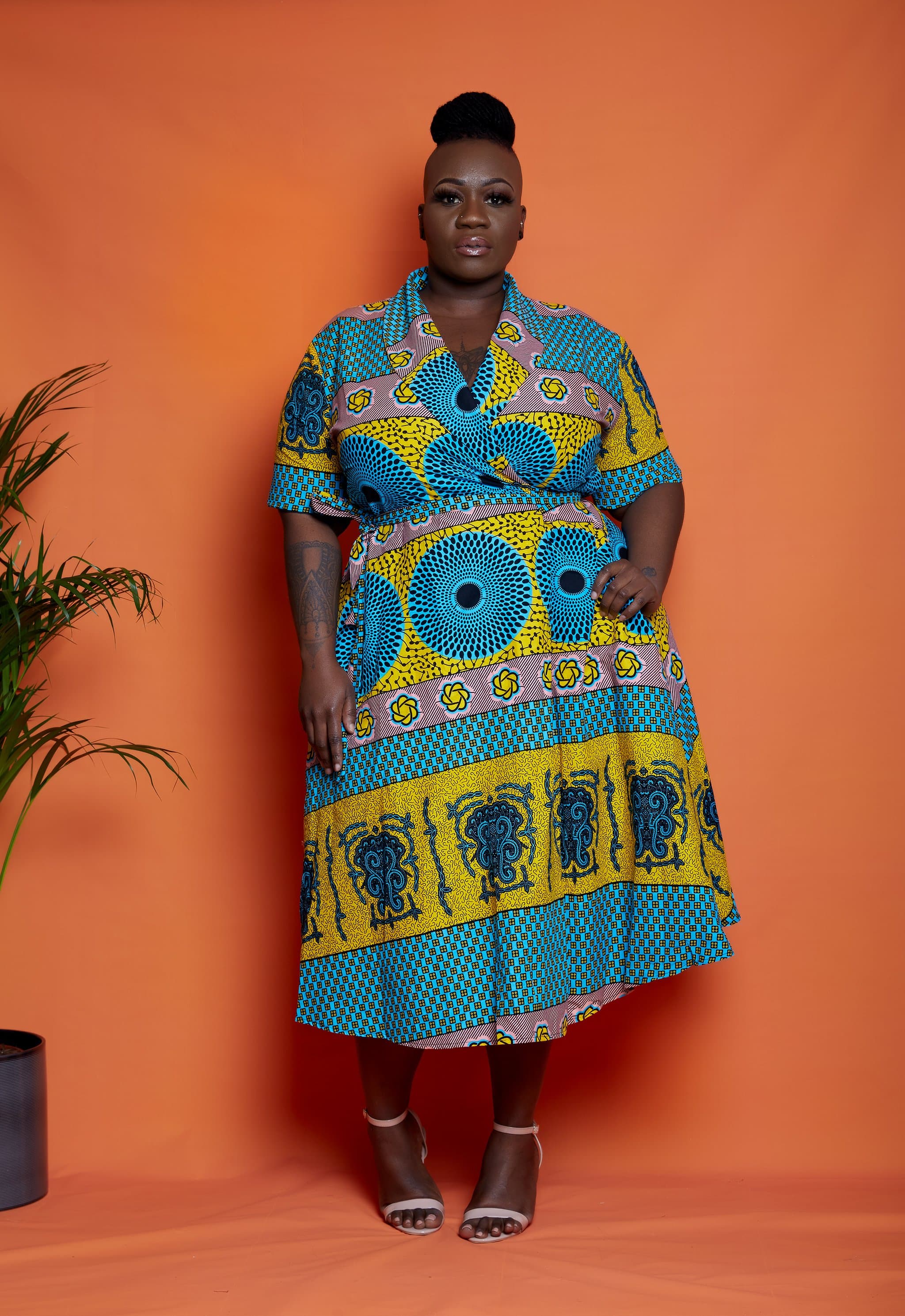 African Dress | African Clothing | African Print Wrap Dress | CUMO ...