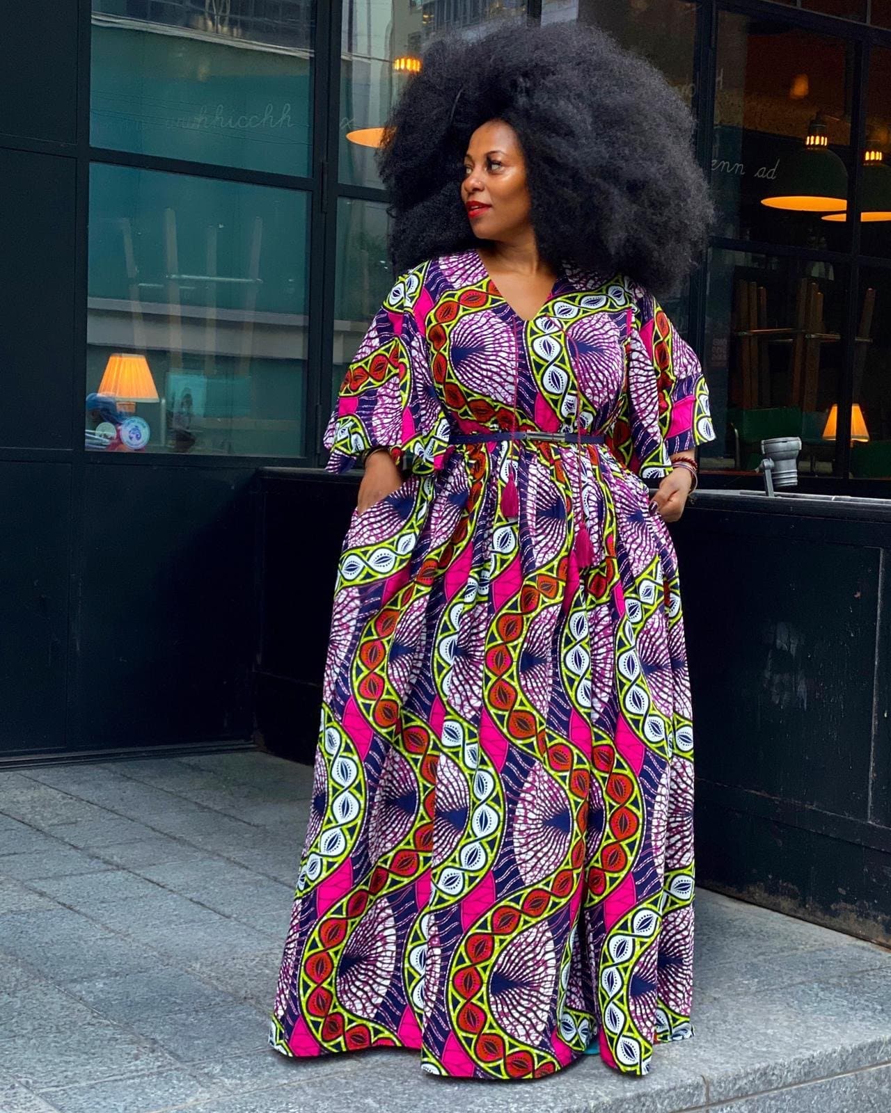 Plus size shop african print clothing